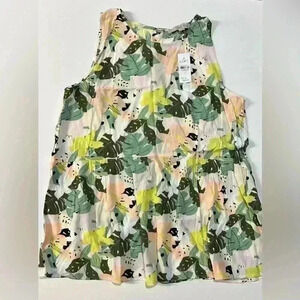 NWT Women’s Loft Sleeveless Blouse, Size S, Multi Color